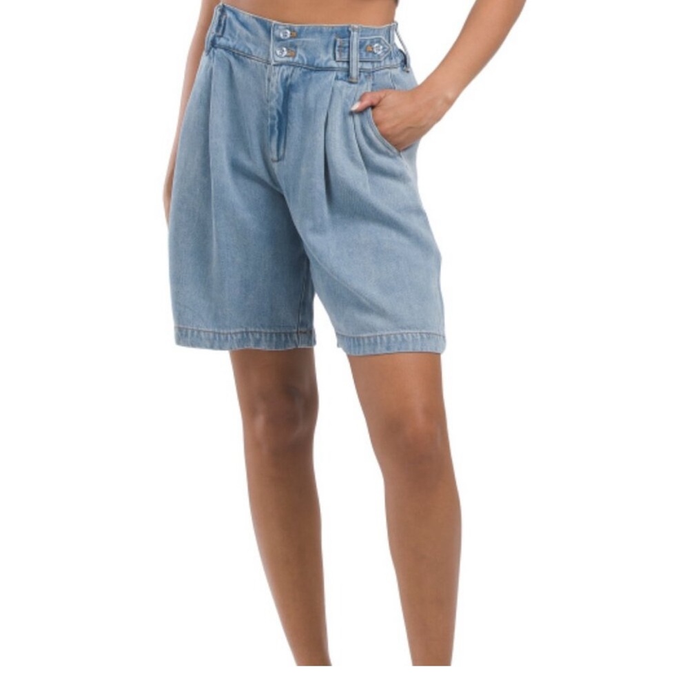 Women's Light Blue Denim Shorts